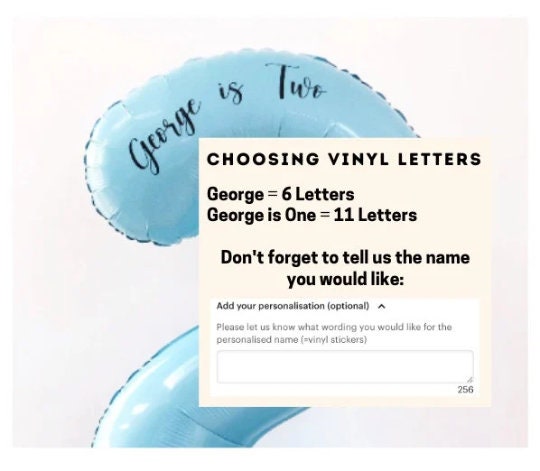 Choosing vinyl letters