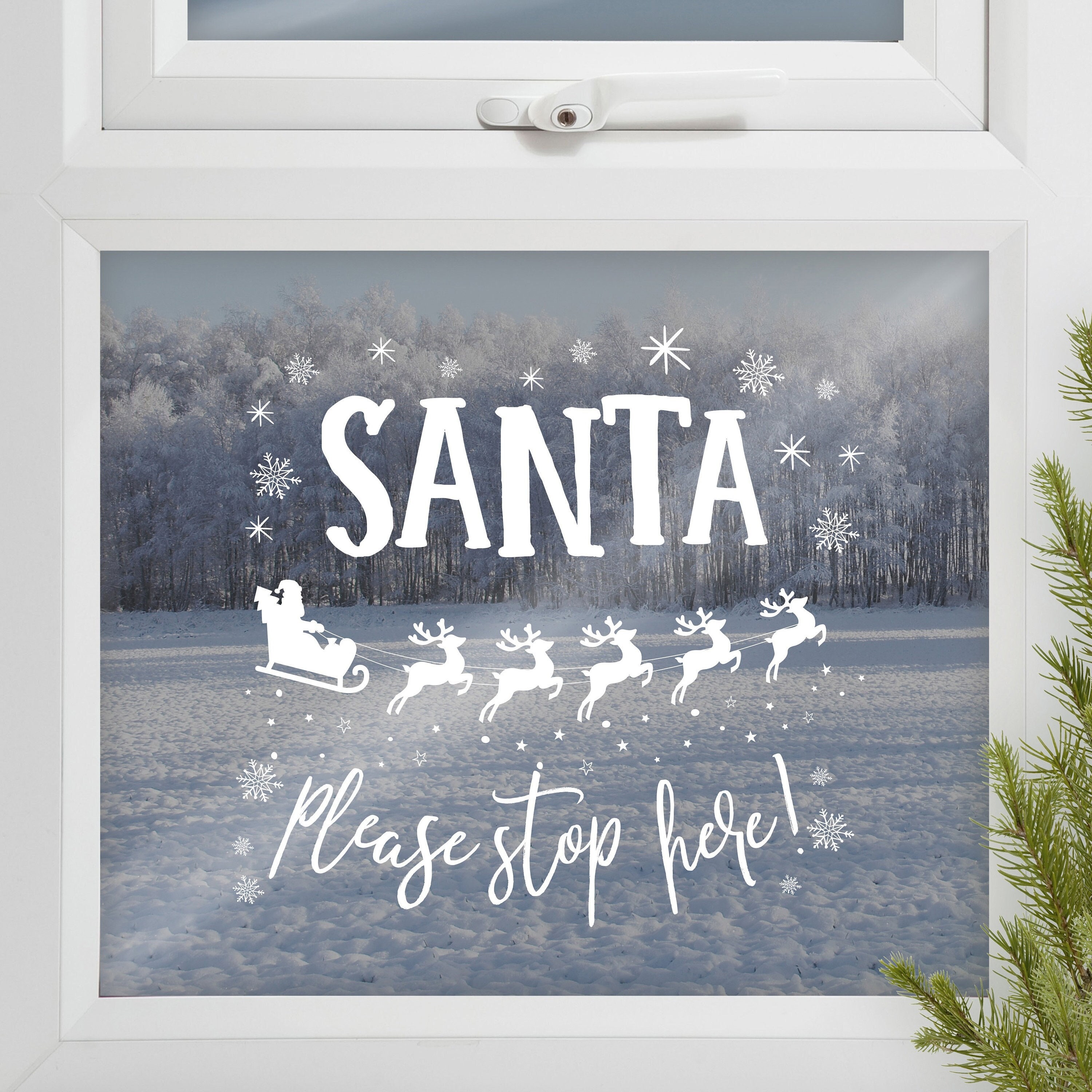 Santa Window Sticker