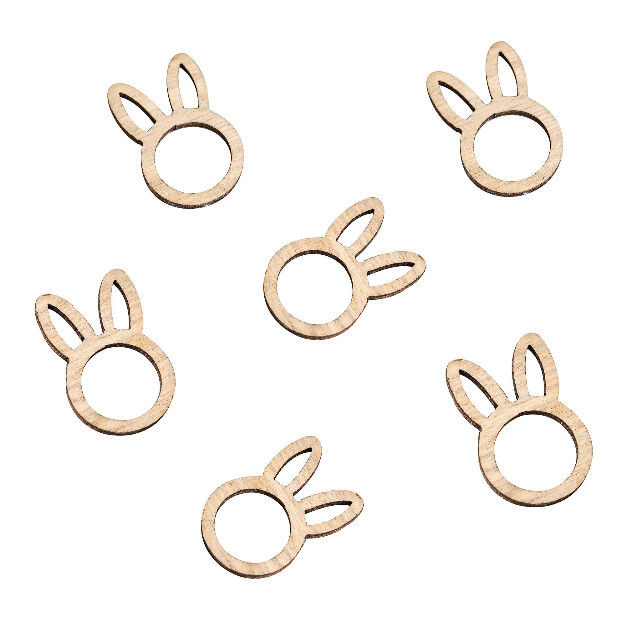 Wooden Bunny Confetti Bunny wooden confetti