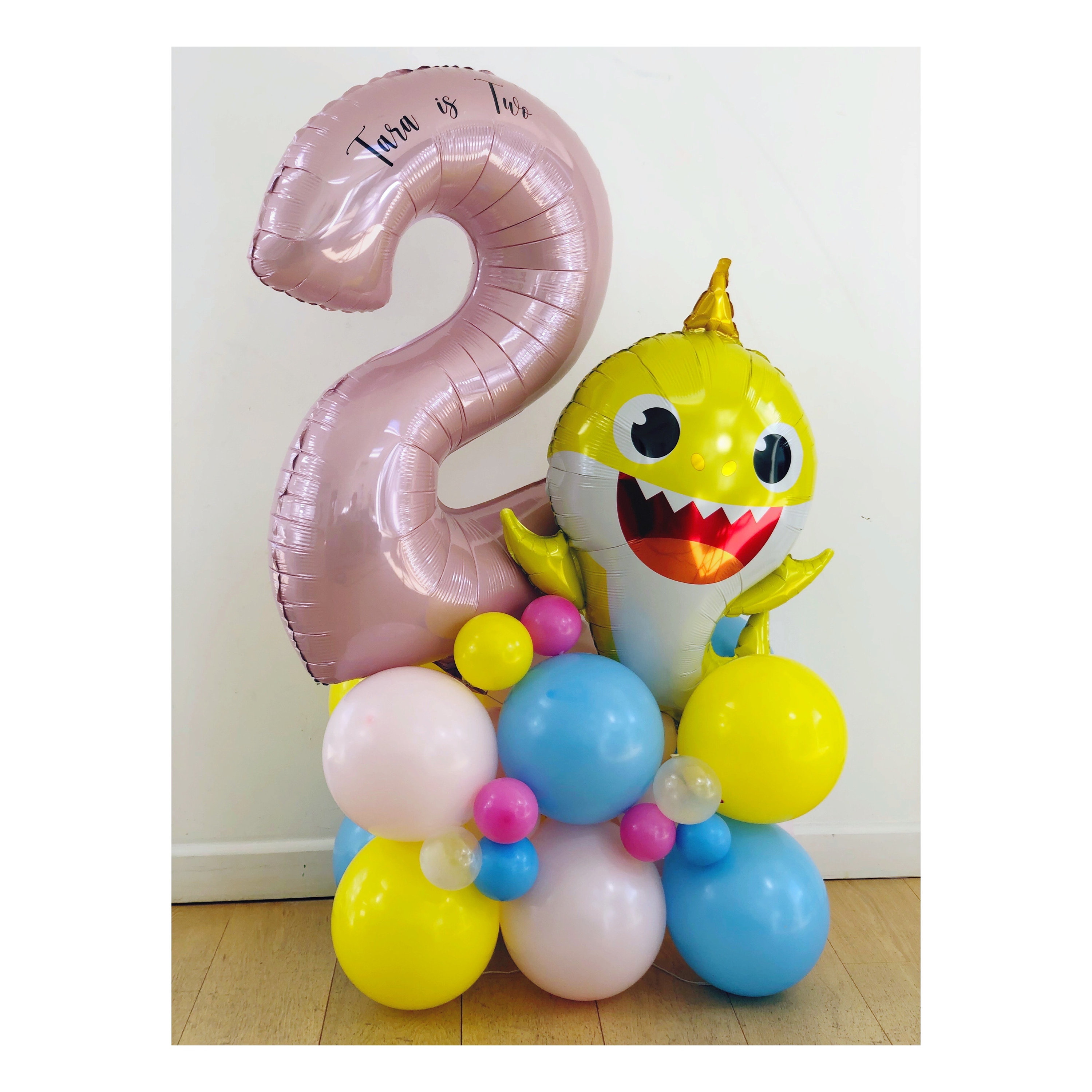 DIY Pink Baby Shark Balloon Sculpture