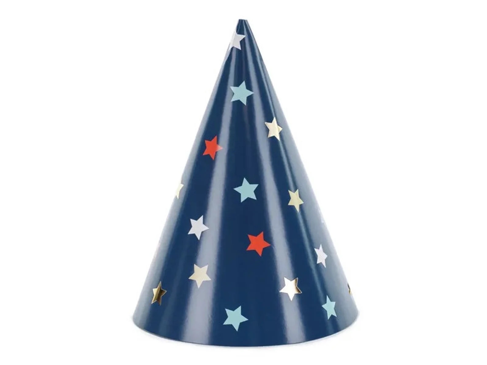 Blue Navy Party Hats with Stars