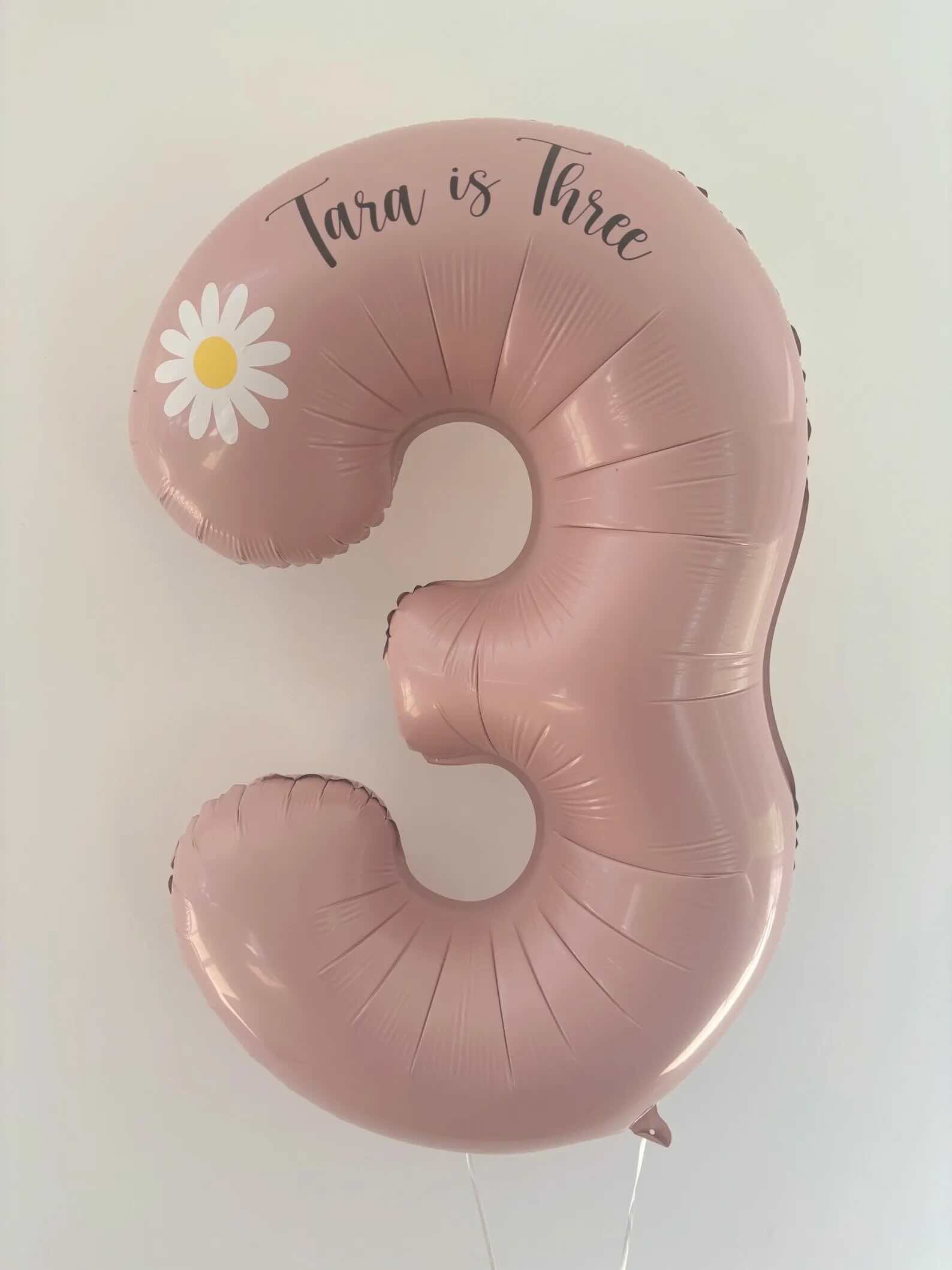 Personalised Uninflated Daisy Number Balloon