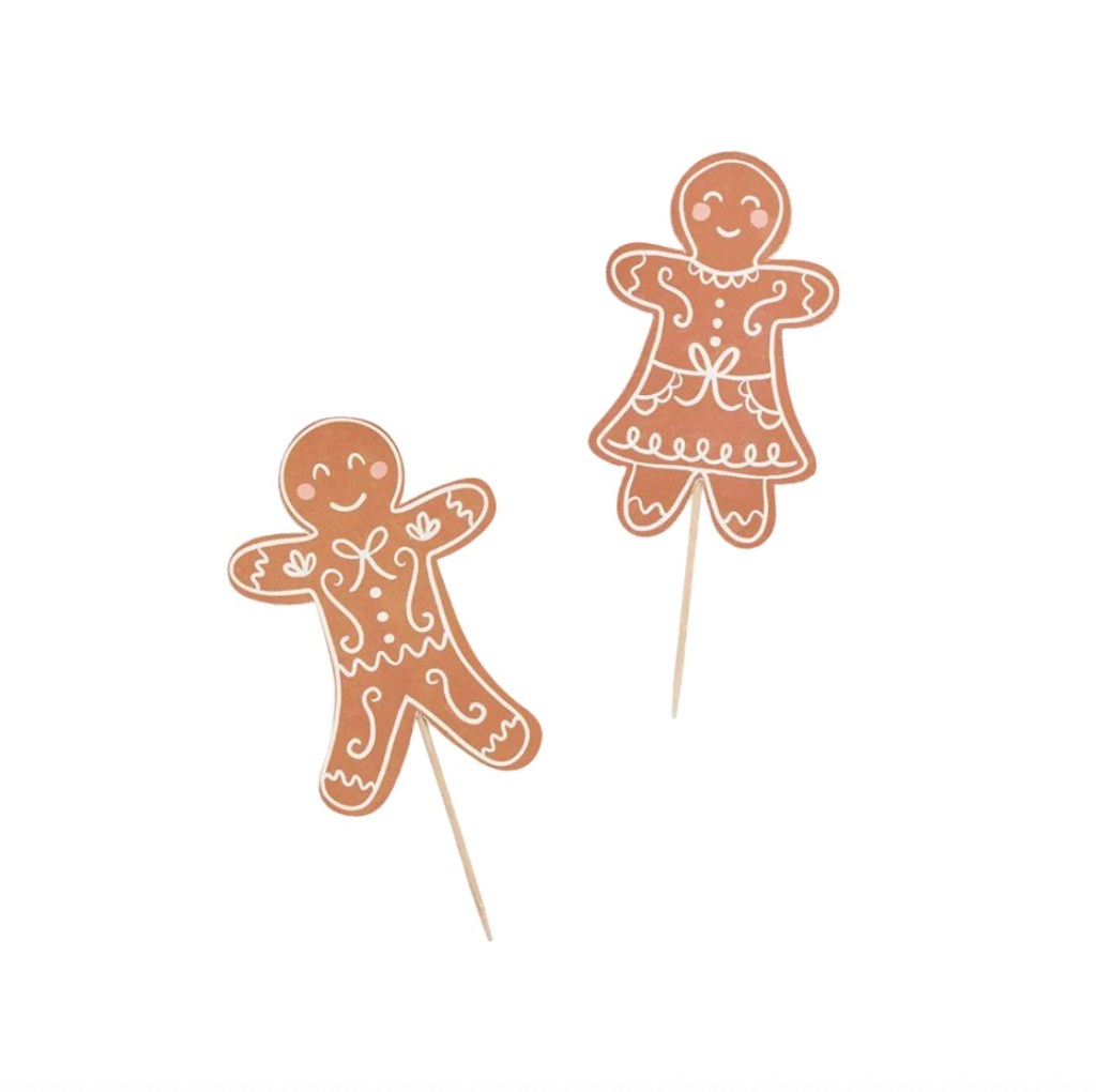 Gingerbread Man Food Picks
