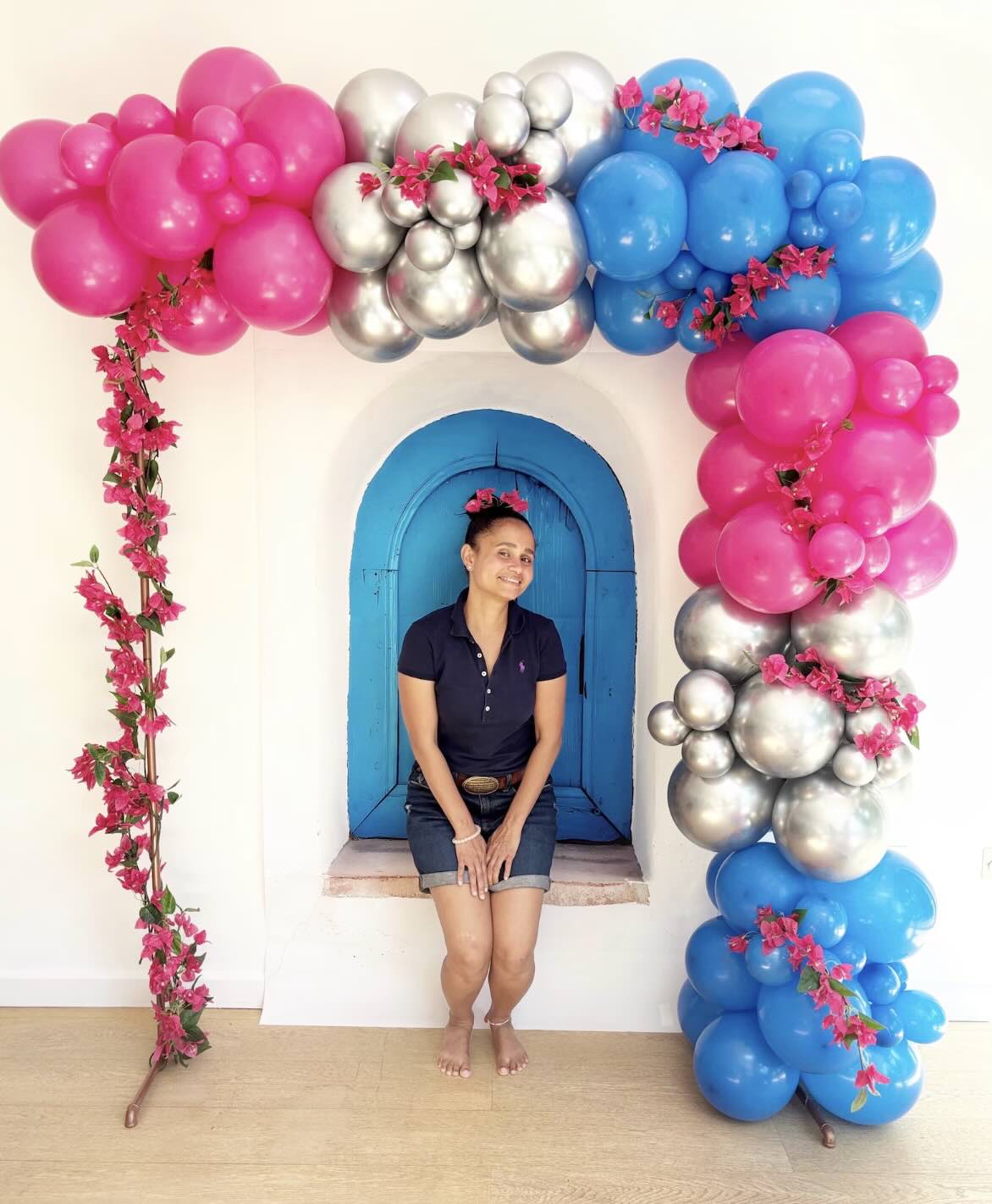 Mamma Mia Themed Balloon Arch